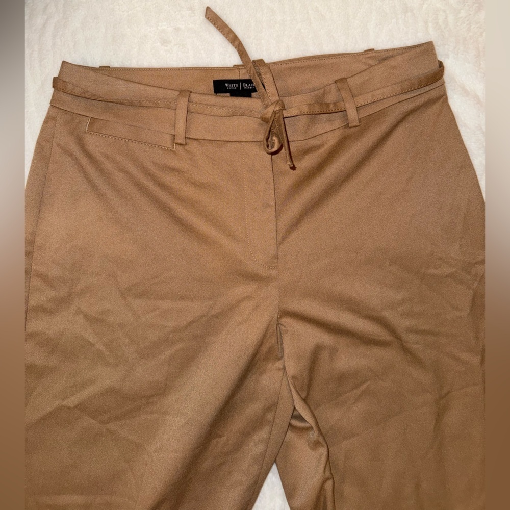 White House Black Market Tan Women's Capris Size 6R - Picture 4 of 9